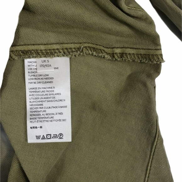 Free People Jacket Women's Small Green Military Utility Top Seize The Day - Picture 5 of 6